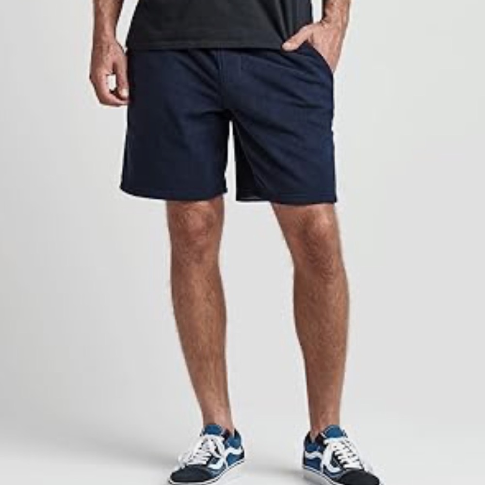Roark Campover Comfort Fleece Shorts Navy Mens Size Small NWT